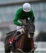 29 July 2020; Smithscorner, with Conor Orr up, after winning the Tote Proud Sponsor Of The Galway Races Handicap Steeplechase on day three of the Galway Summer Racing Festival at Ballybrit Racecourse in Galway. Horse racing remains behind closed doors to the public under guidelines of the Irish Government in an effort to contain the spread of the Coronavirus (COVID-19) pandemic. Photo by Harry Murphy/Sportsfile