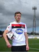 29 July 2020; David McMillan at Oriel Park in Dundalk after signing for Dundalk FC. Photo by David Fitzgerald/Sportsfile