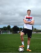 29 July 2020; David McMillan at Oriel Park in Dundalk after signing for Dundalk FC. Photo by David Fitzgerald/Sportsfile