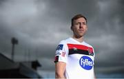 29 July 2020; David McMillan at Oriel Park in Dundalk after signing for Dundalk FC. Photo by David Fitzgerald/Sportsfile