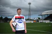 29 July 2020; David McMillan at Oriel Park in Dundalk after signing for Dundalk FC. Photo by David Fitzgerald/Sportsfile