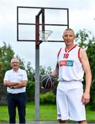 30 July 2020; EBS ambassadors and Tralee Warriors Basketball Club stalwarts Kieran Donnaghy, right and Jimmy Diggins pictured at the launch of the 2020 Federation of Irish Sport Volunteers in Sport Awards supported by EBS. The awards will see EBS and the Federation of Irish Sport hero the work of volunteers from around the country, who go above and beyond every day to ensure that sport takes place in Ireland. Volunteers in sport in Ireland dedicate some 37.2 million hours of volunteering across the country’s 13,000+ sports clubs and associations each year. EBS wants to recognise that dedication and that passion and, through this partnership with the Federation of Irish Sport, looks forward to heroing these volunteers at an awards ceremony this November. To nominate an everyday hero, simply visit www.volunteersinsport.ie. Nominations can be made by a club, individual or sporting body and are open from July 30th, 2020 to September 25th, 2020.   Photo by Brendan Moran/Sportsfile