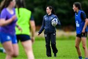 30 July 2020; Coach Emily McKeown during a Leinster U18 Girls Squad Training session at Cill Dara RFC in Kildare. Photo by Piaras Ó Mídheach/Sportsfile