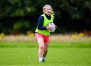 30 July 2020; Dana O'Brien during a Leinster U18 Girls Squad Training session at Cill Dara RFC in Kildare. Photo by Piaras Ó Mídheach/Sportsfile