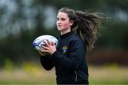 30 July 2020; Molly Flood during a Leinster U18 Girls Squad Training session at Cill Dara RFC in Kildare. Photo by Piaras Ó Mídheach/Sportsfile