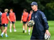 30 July 2020; Head coach Leo Cullen during Leinster Rugby squad training at UCD in Dublin. Professional rugby continues its return in a phased manner, having been suspended since March due to the Irish Government's efforts to contain the spread of the Coronavirus (COVID-19) pandemic. Having had zero positive results from the latest round of PCR testing, the Leinster Rugby players and staff have been cleared to enter the next phase of their return to rugby today which includes a graduated return to contact training. Photo by Conor Sharkey for Leinster Rugby via Sportsfile