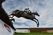 30 July 2020; Karl Der Grosse, with Paul Townend up, jump the first, during the Guinness Open Gate Brewery Beginners Steeplechase on day four of the Galway Summer Racing Festival at Ballybrit Racecourse in Galway. Horse racing remains behind closed doors to the public under guidelines of the Irish Government in an effort to contain the spread of the Coronavirus (COVID-19) pandemic. Photo by Harry Murphy/Sportsfile