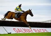 30 July 2020; Polished Steel, with Robbie Power up, jumps the last on their way to winning the Rockshore Novice Steeplechase on day four of the Galway Summer Racing Festival at Ballybrit Racecourse in Galway. Horse racing remains behind closed doors to the public under guidelines of the Irish Government in an effort to contain the spread of the Coronavirus (COVID-19) pandemic. Photo by Harry Murphy/Sportsfile