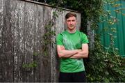 31 July 2020; Ronan Finn poses for a portrait after a Shamrock Rovers Media Conference at Roadstone Social Club in Kingswood, Co Dublin. Photo by Piaras Ó Mídheach/Sportsfile