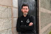 31 July 2020; Shamrock Rovers manager Stephen Bradley poses for a portrait after a Shamrock Rovers Media Conference at Roadstone Social Club in Kingswood, Co Dublin. Photo by Piaras Ó Mídheach/Sportsfile