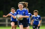 31 July 2020; Ciara Byrne, age 10, in action during a Bank of Ireland Leinster Rugby Summer Camp at Coolmine RFC in Dublin. Photo by Matt Browne/Sportsfile