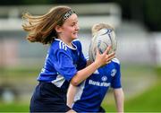 31 July 2020; Ciara Byrne, age 10, in action during a Bank of Ireland Leinster Rugby Summer Camp at Coolmine RFC in Dublin. Photo by Matt Browne/Sportsfile