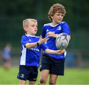 31 July 2020; Jack O'Dwyer, age 7, during a Bank of Ireland Leinster Rugby Summer Camp at Coolmine RFC in Dublin. Photo by Matt Browne/Sportsfile