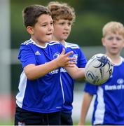 31 July 2020; Marcus Jankowski, age 7, during a Bank of Ireland Leinster Rugby Summer Camp at Coolmine RFC in Dublin. Photo by Matt Browne/Sportsfile