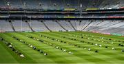 31 July 2020; Ireland celebrated the diversity of its country with 200 Irish-Muslims gathering in Dublin to mark Eid Al Adha on 31st July. Eid-ul-Adha or the 'feast of the sacrifice' is the most important celebration in Islam and is celebrated at the end of Hajj, which is an annual pilgrimage to Mecca. The Eid prayer took place at Croke Park to mark one of the most important days in the Islamic calendar. Those attending abided by strict social distancing rules and came together alongside their Muslim brothers and sisters to mark the occasion. The celebration was one of the first public gatherings of its kind held in Ireland since last March and was attended by representatives of the Government, ambassadors, as well as Christian, Jewish, and other faith leaders. Photo by Ray McManus/Sportsfile