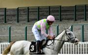 31 July 2020; A general view of the empty terrace as N'golo, with Paul Townend up, win the James's Gate Maiden Hurdle on day five of the Galway Summer Racing Festival at Ballybrit Racecourse in Galway. Horse racing remains behind closed doors to the public under guidelines of the Irish Government in an effort to contain the spread of the Coronavirus (COVID-19) pandemic. Photo by Harry Murphy/Sportsfile