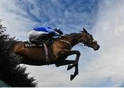 31 July 2020; Dauntless Dan, with Jack Gilligan up, jump the fourth during the James's Gate Maiden Hurdle on day five of the Galway Summer Racing Festival at Ballybrit Racecourse in Galway. Horse racing remains behind closed doors to the public under guidelines of the Irish Government in an effort to contain the spread of the Coronavirus (COVID-19) pandemic. Photo by Harry Murphy/Sportsfile