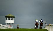 31 July 2020; Runners and riders head up the home straight during the Guinness Galway Tribes Handicap Hurdle on day five of the Galway Summer Racing Festival at Ballybrit Racecourse in Galway. Horse racing remains behind closed doors to the public under guidelines of the Irish Government in an effort to contain the spread of the Coronavirus (COVID-19) pandemic. Photo by Harry Murphy/Sportsfile
