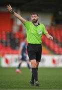 31 July 2020; Referee Paul McLaughlin during the SSE Airtricity League Premier Division match between Derry City and Sligo Rovers at the Ryan McBride Brandywell Stadium in Derry. The SSE Airtricity League Premier Division made its return today after 146 days in lockdown but behind closed doors due to the ongoing Coronavirus restrictions. Photo by Seb Daly/Sportsfile