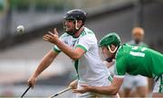 31 July 2020; Stephen Maher of Tullaroan in action against Eoin Cody of Ballyhale Shamrocks during the Kilkenny County Senior Hurling League Group A match between Ballyhale Shamrocks and Tullaroan at UPMC Nowlan Park in Kilkenny. GAA matches continue to take place in front of a limited number of people in an effort to contain the spread of the Coronavirus (COVID-19) pandemic. Photo by Matt Browne/Sportsfile