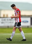 31 July 2020; Eoin Toal of Derry City reads instructions handed to him from the touchline during the SSE Airtricity League Premier Division match between Derry City and Sligo Rovers at the Ryan McBride Brandywell Stadium in Derry. The SSE Airtricity League Premier Division made its return today after 146 days in lockdown but behind closed doors due to the ongoing Coronavirus restrictions. Photo by Seb Daly/Sportsfile