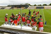 1 August 2020; James Stephens players get a drink before the start of the Kilkenny County Senior Hurling League Group A match between James Stephens and Danesfort at UPMC Nowlan Park in Kilkenny. GAA matches continue to take place in front of a limited number of people due to the ongoing Coronavirus restrictions. Photo by Matt Browne/Sportsfile