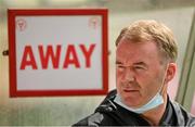 1 August 2020; Waterford manager John Sheridan prior to the SSE Airtricity League Premier Division match between Shelbourne and Waterford at Tolka Park in Dublin. The SSE Airtricity League Premier Division made its return this weekend after 146 days in lockdown but behind closed doors due to the ongoing Coronavirus restrictions. Photo by Seb Daly/Sportsfile