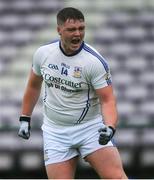 1 August 2020; Cian Ó Conghaile of Mícheál Breathnach's celebrates scoring his side's first goal during the Galway County Senior Football Championship Group 2 Round 1 match between Moycullen and Mícheál Breathnach's at Pearse Stadium in Galway. GAA matches continue to take place in front of a limited number of people in an effort to contain the spread of the Coronavirus (COVID-19) pandemic. Photo by Piaras Ó Mídheach/Sportsfile