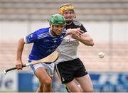 1 August 2020; Aidan Moran of Erins Own in action against John Walsh of Mullinavat during the Kilkenny County Senior Hurling League Group B match between Erins Own and Mullinavat at UPMC Nowlan Park in Kilkenny. GAA matches continue to take place in front of a limited number of people due to the ongoing Coronavirus restrictions. Photo by Matt Browne/Sportsfile