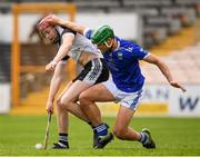 1 August 2020; Oisin Knox of Mullinavat in action against Aidan Moran of Erins Own during the Kilkenny County Senior Hurling League Group B match between Erins Own and Mullinavat at UPMC Nowlan Park in Kilkenny. GAA matches continue to take place in front of a limited number of people due to the ongoing Coronavirus restrictions. Photo by Matt Browne/Sportsfile