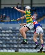 1 August 2020; Ciaran McCormack of Blackrock in action against Cian O'Connor of Erin's Own during the Cork County Senior Hurling Championship Group B Round 1 match between Blackrock and Erin's Own at Páirc Uí Rinn  in Cork. GAA matches continue to take place in front of a limited number of people due to the ongoing Coronavirus restrictions. Photo by Brendan Moran/Sportsfile