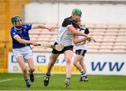 1 August 2020; Michael Malone of Mullinavat in action against James Mullins of Erins Own during the Kilkenny County Senior Hurling League Group B match between Erins Own and Mullinavat at UPMC Nowlan Park in Kilkenny. GAA matches continue to take place in front of a limited number of people due to the ongoing Coronavirus restrictions. Photo by Matt Browne/Sportsfile