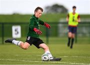 3 August 2020; Goalkeeper Robert Barry during a Republic of Ireland Under 15s Assessment Day at the FAI National Training Centre at the Sport Ireland Campus in Dublin. Photo by Ramsey Cardy/Sportsfile