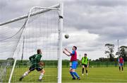 3 August 2020; Goalkeeper Robert Barry and Sean Patton, red, during a Republic of Ireland Under 15s Assessment Day at the FAI National Training Centre at the Sport Ireland Campus in Dublin. Photo by Ramsey Cardy/Sportsfile