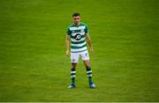 1 August 2020; Dean Williams of Shamrock Rovers during the SSE Airtricity League Premier Division match between Shamrock Rovers and Finn Harps at Tallaght Stadium in Dublin. The SSE Airtricity League Premier Division made its return this weekend after 146 days in lockdown but behind closed doors due to the ongoing Coronavirus restrictions. Photo by Stephen McCarthy/Sportsfile