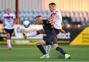 31 July 2020; Patrick McEleney of Dundalk in action against Jamie Lennon of St Patrick's Athletic during the SSE Airtricity League Premier Division match between Dundalk and St Patrick's Athletic at Oriel Park in Dundalk, Louth. The SSE Airtricity League Premier Division made its return today after 146 days in lockdown but behind closed doors due to the ongoing Coronavirus restrictions. Photo by Piaras Ó Mídheach/Sportsfile