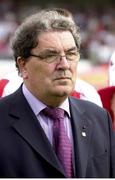 12 August 2003; John Hume, MP & MEP, prior to the the friendly match between Derry City and Barcelona at the Brandywell Stadium in Derry. Photo by David Maher/Sportsfile