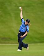 3 August 2020; Celeste Raack of Typhoons bowls a delivery during the Women's Super Series match between Typhoons and Scorchers at Oak Hill Cricket Ground in Kilbride, Wicklow. Photo by Seb Daly/Sportsfile