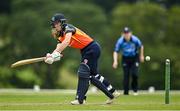 3 August 2020; Shauna Kavanagh of Scorchers plays a shot during the Women's Super Series match between Typhoons and Scorchers at Oak Hill Cricket Ground in Kilbride, Wicklow. Photo by Seb Daly/Sportsfile