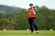 3 August 2020; Caoimhe McCann of Scorchers field the ball during the Women's Super Series match between Typhoons and Scorchers at Oak Hill Cricket Ground in Kilbride, Wicklow. Photo by Seb Daly/Sportsfile