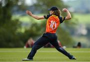 3 August 2020; Alana Dalzell of Scorchers fields the ball during the Women's Super Series match between Typhoons and Scorchers at Oak Hill Cricket Ground in Kilbride, Wicklow. Photo by Seb Daly/Sportsfile