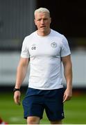 3 August 2020; St Patrick's Athletic strength and conditioning coach Chris Colburn prior to the SSE Airtricity League Premier Division match between St Patrick's Athletic and Derry City at Richmond Park in Dublin. Photo by Stephen McCarthy/Sportsfile