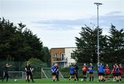 6 August 2020; Manager Sean Byrne speaks to the team during a Bohemians women's team training session at Oscar Traynor Centre in Coolock, Dublin. Photo by Ramsey Cardy/Sportsfile