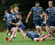 4 August 2020; Luke McGrath during Leinster Rugby squad training at UCD in Dublin. Professional rugby continues its return in a phased manner, having been suspended since March due to the ongoing Coronavirus restrictions. Having had zero positive results from the latest round of PCR testing, the Leinster Rugby players and staff have been cleared to enter the next phase of their return to rugby today which includes a graduated return to contact training. Photo by Ramsey Cardy/Sportsfile