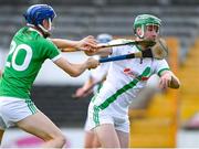 31 July 2020; Tommy Walsh of Tullaroan in action against Eoin Kenneally of Ballyhale Shamrocks during the Kilkenny County Senior Hurling League Group A match between Ballyhale Shamrocks and Tullaroan at UPMC Nowlan Park in Kilkenny. GAA matches continue to take place in front of a limited number of people in an effort to contain the spread of the Coronavirus (COVID-19) pandemic. Photo by Matt Browne/Sportsfile