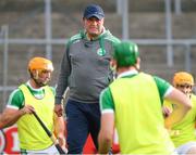 31 July 2020; Ballyhale Shamrocks manager James O'Connor with his players before the Kilkenny County Senior Hurling League Group A match between Ballyhale Shamrocks and Tullaroan at UPMC Nowlan Park in Kilkenny. GAA matches continue to take place in front of a limited number of people in an effort to contain the spread of the Coronavirus (COVID-19) pandemic. Photo by Matt Browne/Sportsfile