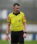 4 August 2020; Referee Damien MacGraith during the SSE Airtricity League Premier Division match between Finn Harps and Shelbourne at Finn Park in Ballybofey, Donegal. Photo by Harry Murphy/Sportsfile