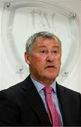 5 August 2020; FAI Interim Chief Executive Gary Owens during the FAI Board Press Conference at FAI Headquarters in Abbotstown, Dublin. Photo by Stephen McCarthy/Sportsfile