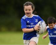 5 August 2020; Allice McCann, age 7, during the Bank of Ireland Leinster Rugby Summer Camp at Newbridge in Kildare. Photo by Matt Browne/Sportsfile