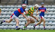 1 August 2020; Kevin O'Keeffe of Blackrock in action against Cian O'Connor of Erin's Own during the Cork County Senior Hurling Championship Group B Round 1 match between Blackrock and Erin's Own at Páirc Uí Rinn  in Cork. GAA matches continue to take place in front of a limited number of people due to the ongoing Coronavirus restrictions. Photo by Brendan Moran/Sportsfile